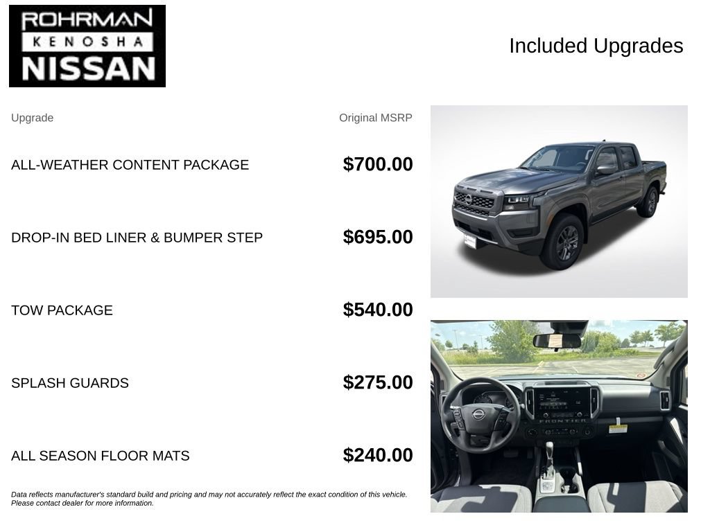 New 2026 Nissan Frontier SV w/ All-Weather Content Package AWD/4WD image 4