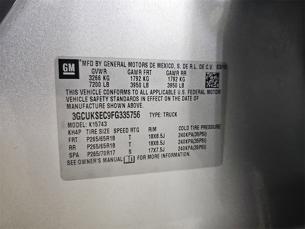 Used 2015 Chevrolet Silverado 1500 LTZ Z71 w/ LTZ Plus Package image 42