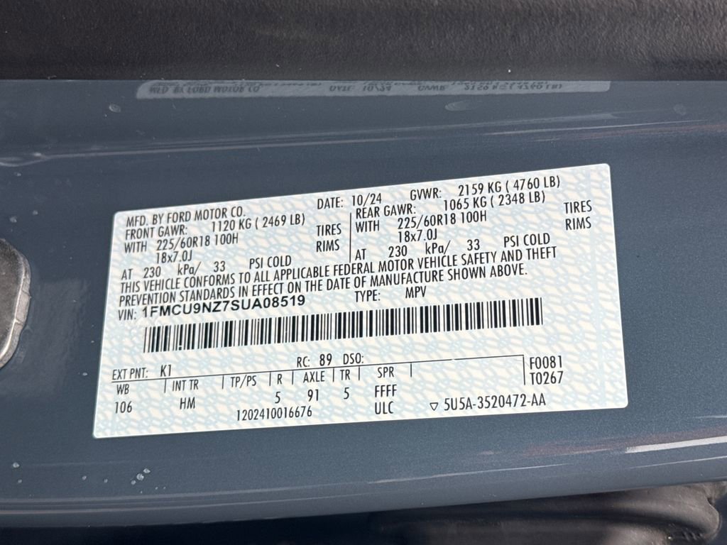 Used 2025 Ford Escape ST-Line Elite w/ Tech Pack #1 image 32