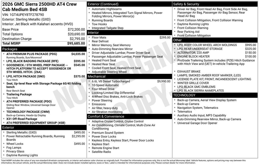 New 2026 GMC Sierra 2500 AT4 w/ AT4 Premium Plus Package AWD/4WD image 17
