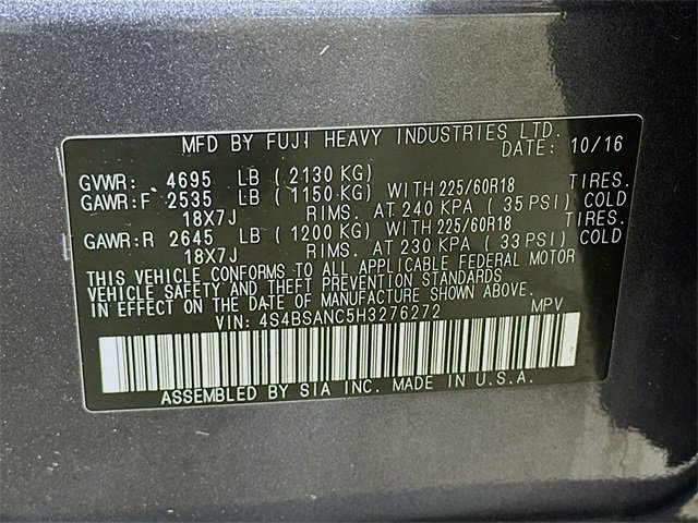 Used 2017 Subaru Outback 2.5i Limited image 33