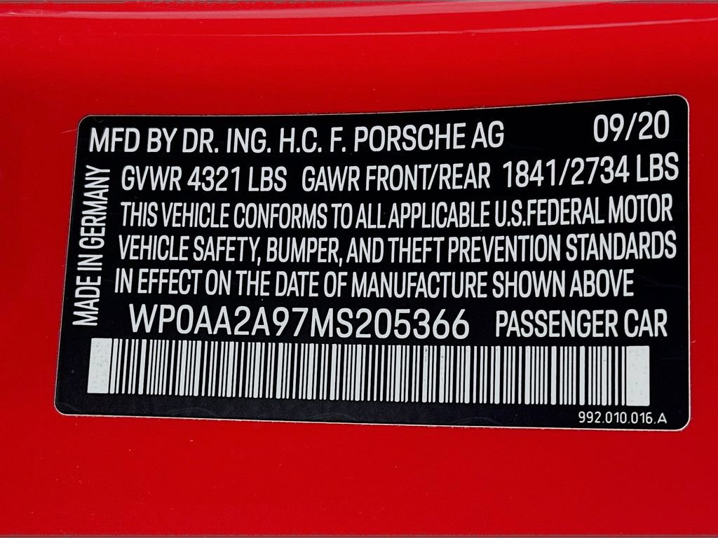 Certified 2021 Porsche 911 Carrera RWD image 34