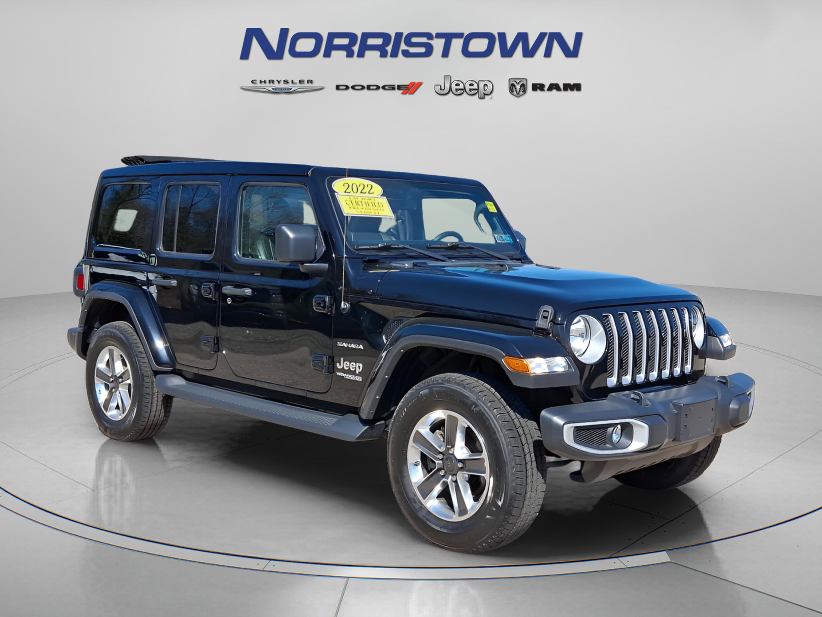 Certified 2022 Jeep Wrangler Unlimited Sahara AWD/4WD image 1