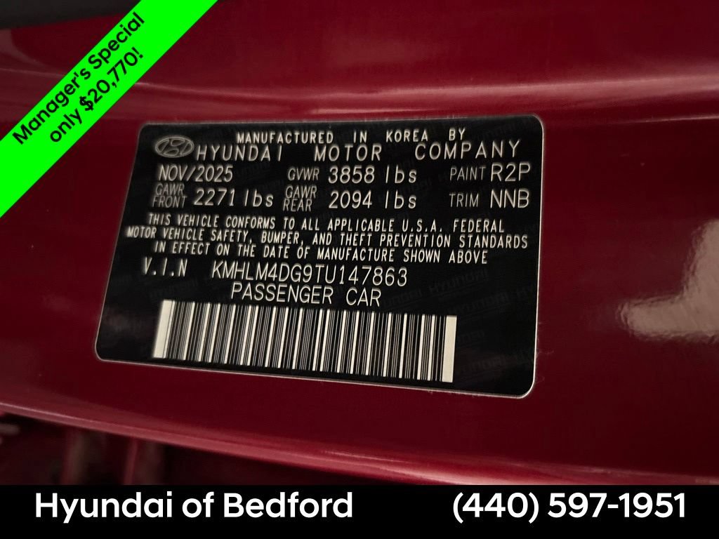 Certified 2026 Hyundai Elantra Sport FWD image 22