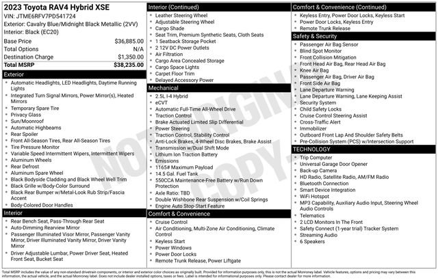 Used 2023 Toyota RAV4 XSE AWD/4WD image 2