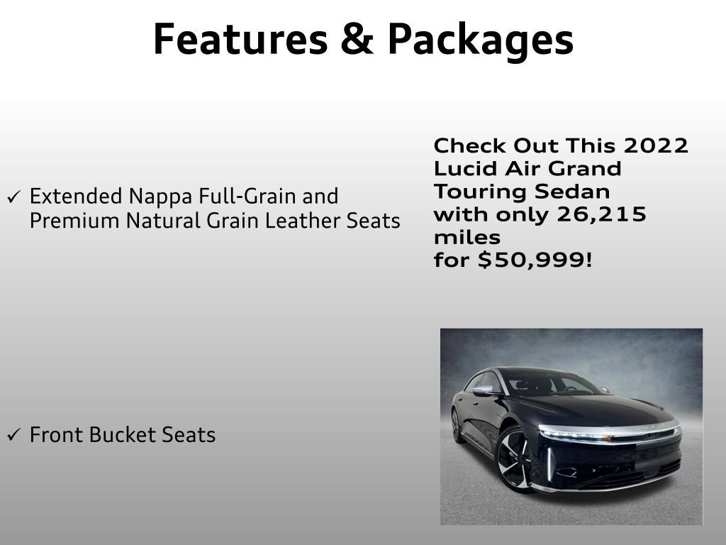 Used 2022 Lucid Air Grand Touring AWD/4WD image 8