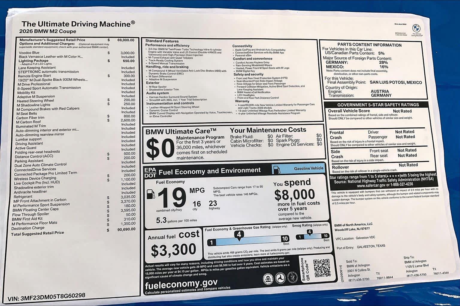 New 2026 BMW M2 w/ Lighting Package RWD image 19