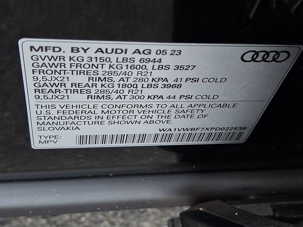 Used 2023 Audi SQ7 Prestige w/ Sport Package AWD/4WD image 26