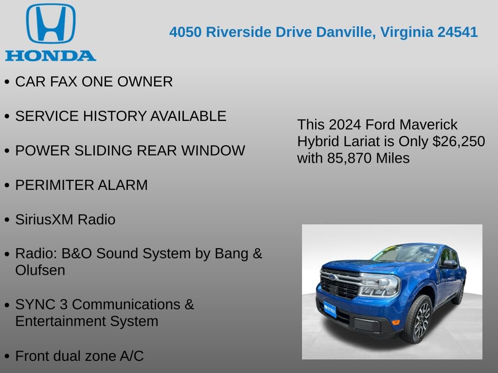 Used 2024 Ford Maverick Lariat FWD image 12