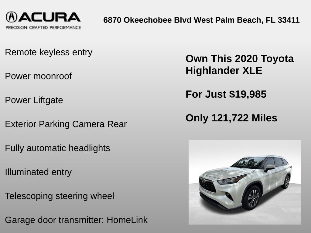 Used 2020 Toyota Highlander XLE FWD image 12
