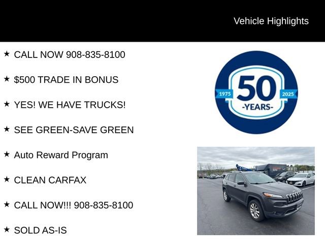 Used 2015 Jeep Cherokee Limited AWD/4WD image 5