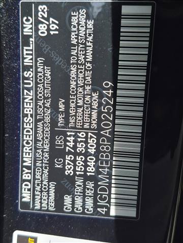 Used 2023 Mercedes-Benz EQS 580 4MATIC SUV image 18