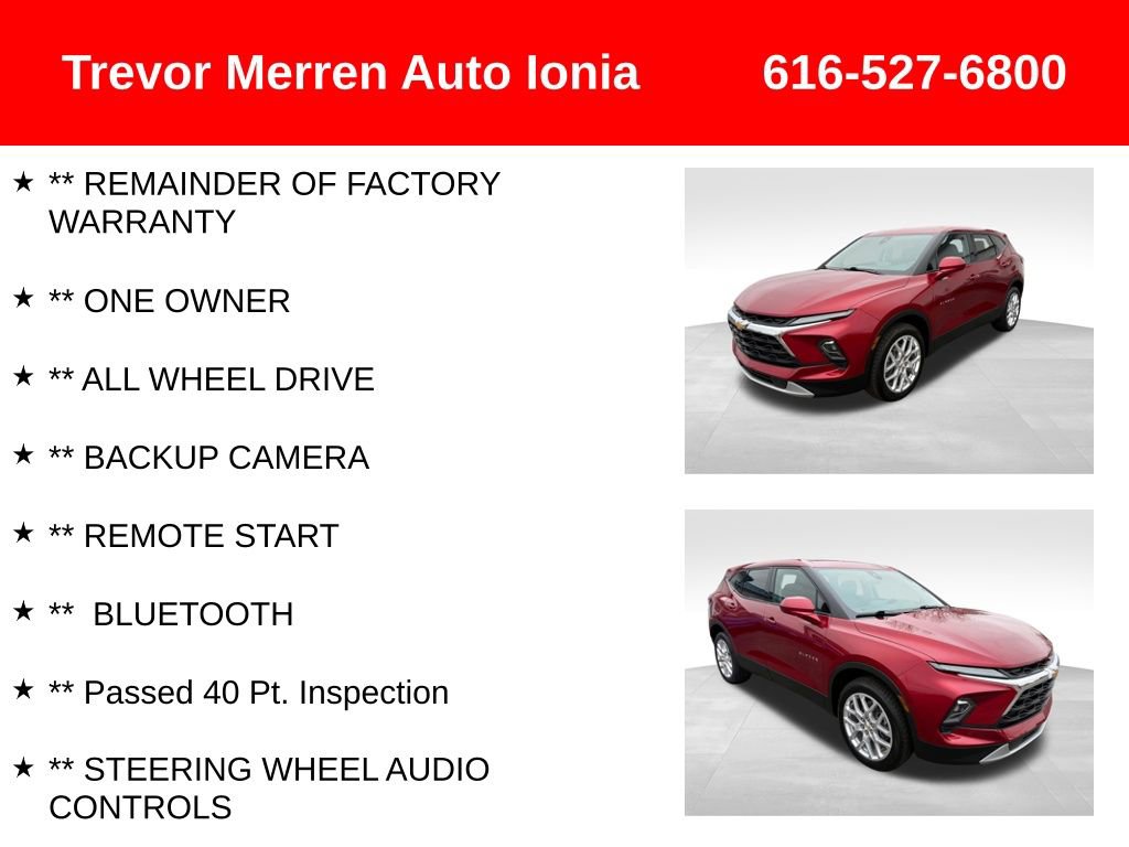 Used 2023 Chevrolet Blazer LT w/ Driver Confidence Package image 8