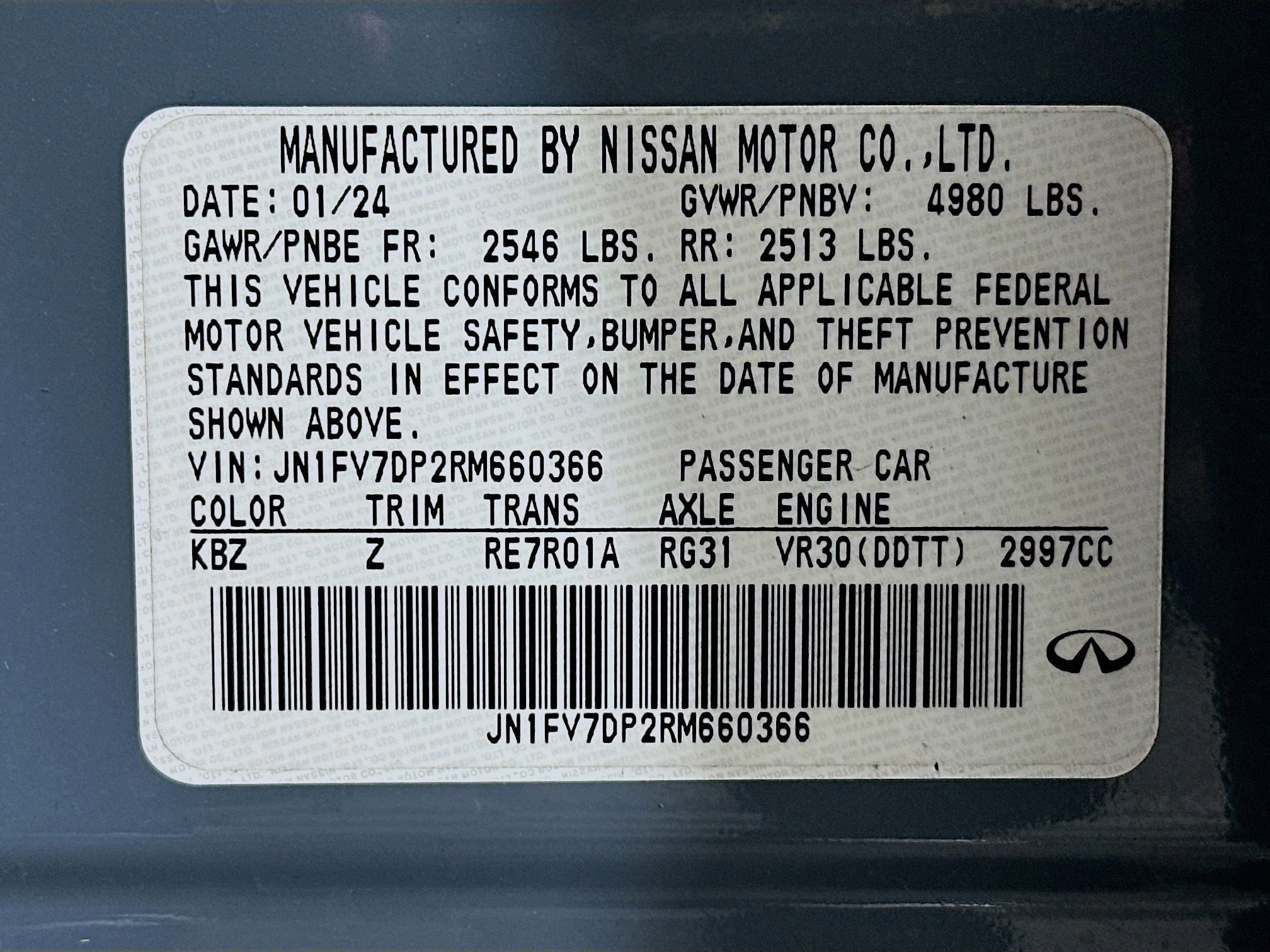 Used 2024 INFINITI Q50 Red Sport 400 image 36