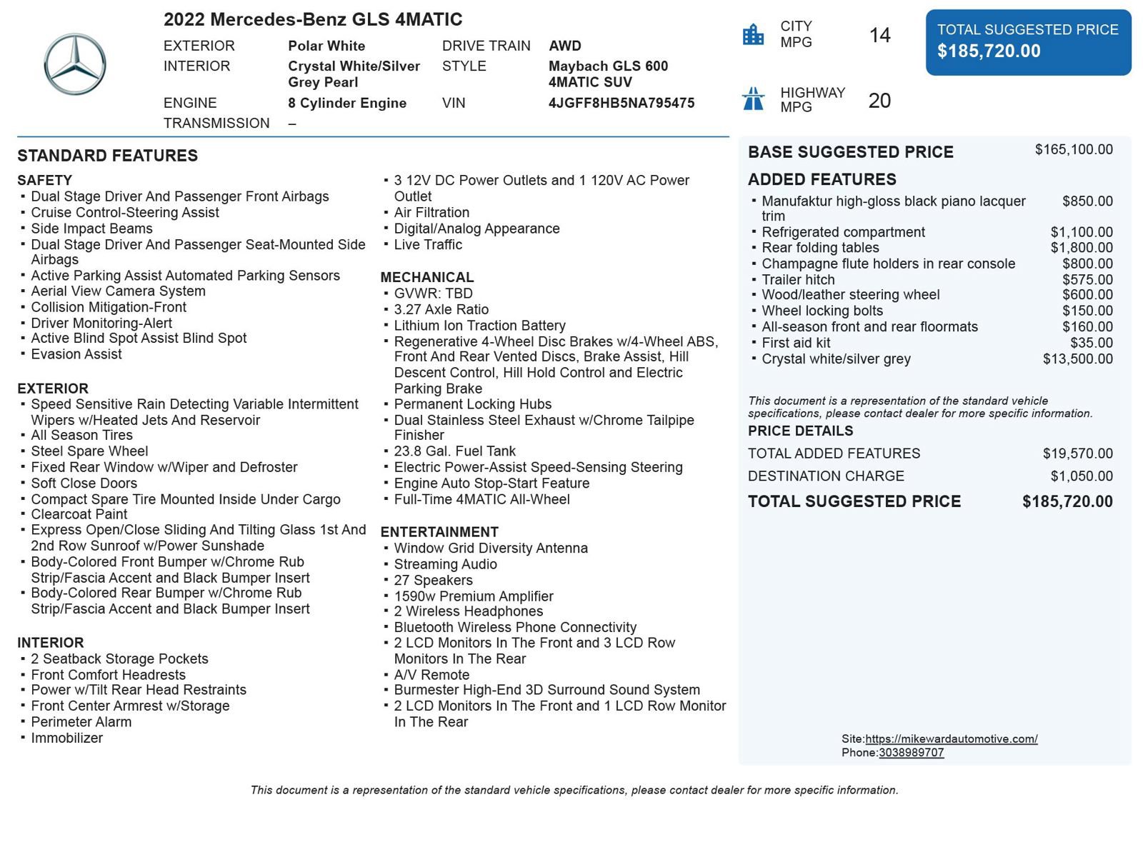 Used 2022 Mercedes-Benz Maybach GLS 600 4MATIC image 6