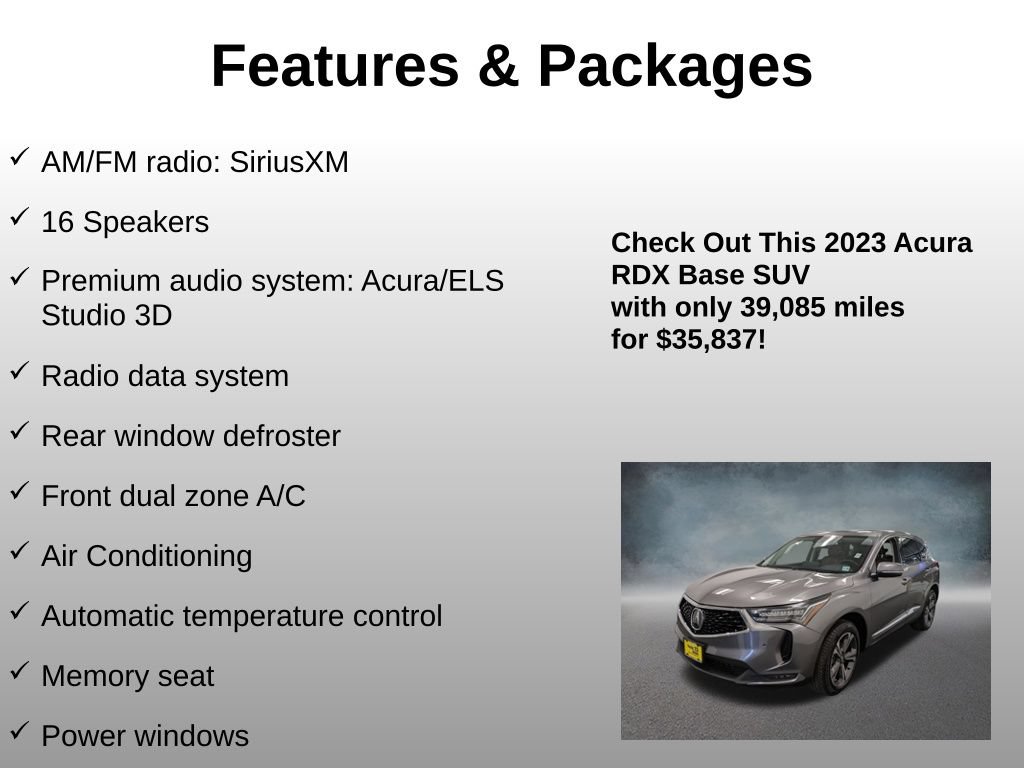 Used 2023 Acura RDX w/ Advance Package AWD/4WD image 8