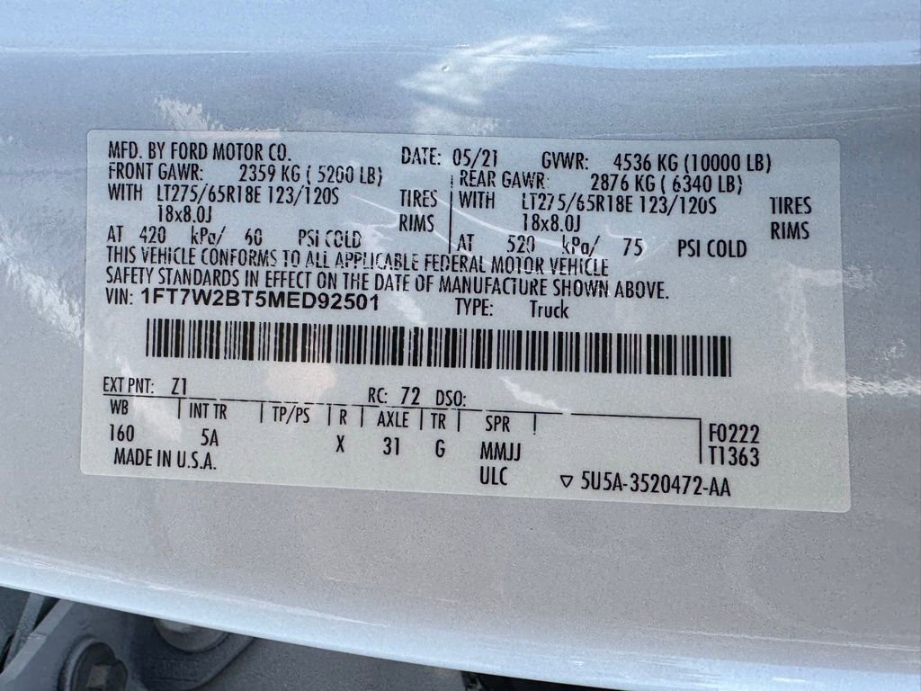 Used 2021 Ford F250 Lariat w/ Lariat Value Package image 47