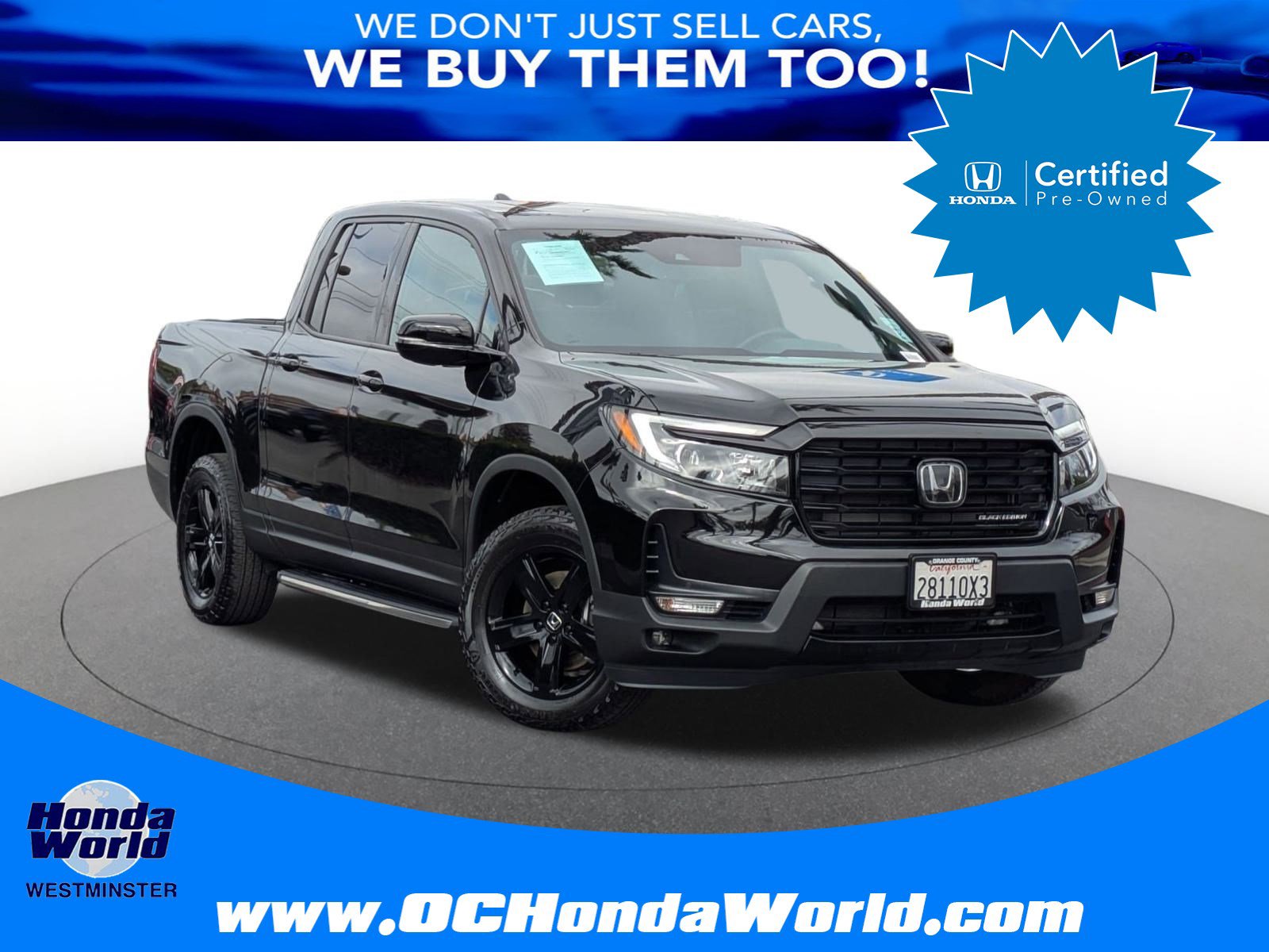 Used 2023 Honda Ridgeline Black Edition
