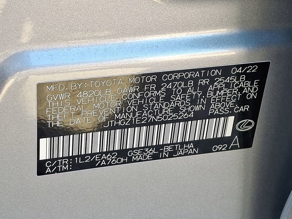 Used 2022 Lexus IS 350 F Sport w/ Memory Package image 27