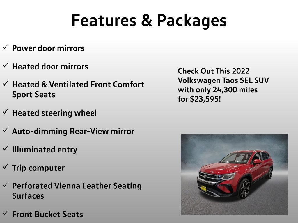 Used 2022 Volkswagen Taos SEL AWD/4WD image 17