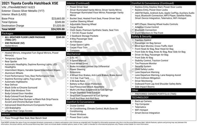 Used 2021 Toyota Corolla XSE image 4