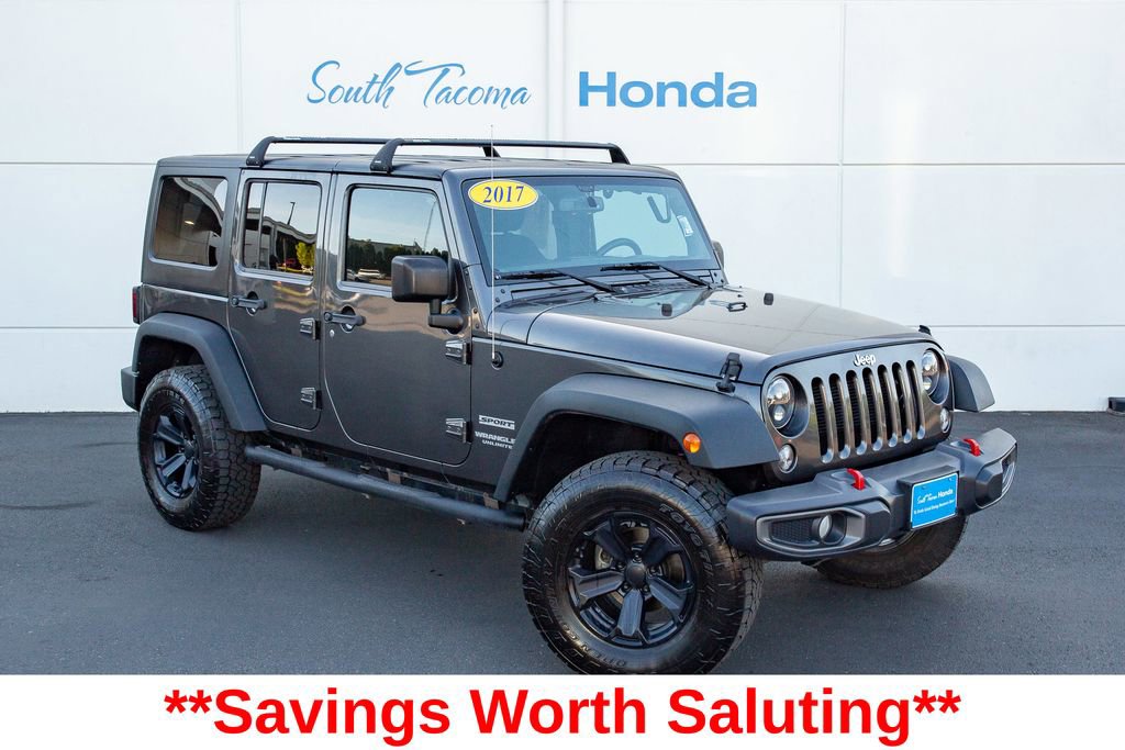Used 2017 Jeep Wrangler Unlimited Sport w/ Quick Order Package 24S AWD/4WD image 1