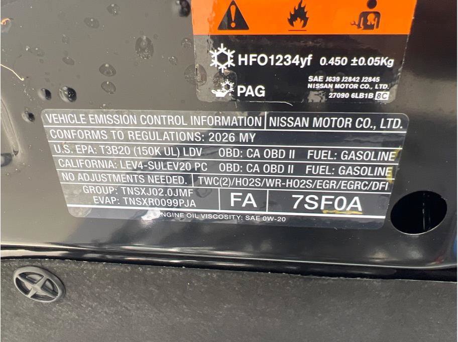 New 2026 Nissan Sentra S w/ Floor Mat Package FWD image 24