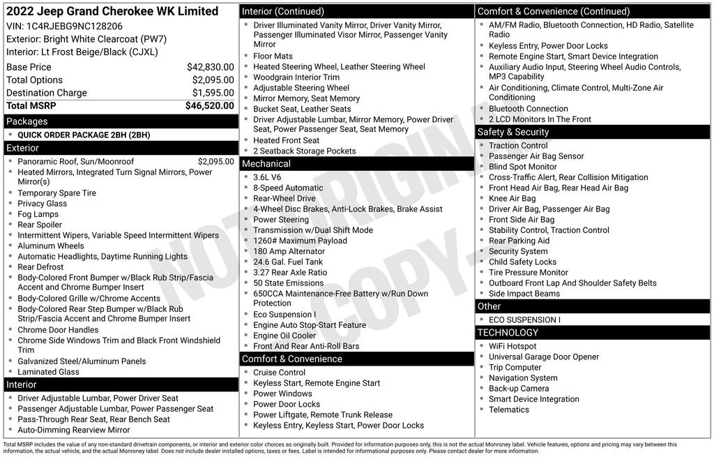 Used 2022 Jeep Grand Cherokee Limited image 44