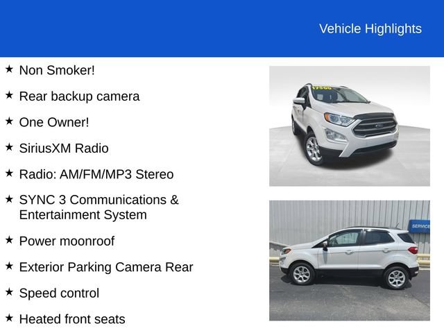 Used 2022 Ford EcoSport SE w/ SE Convenience Package AWD/4WD image 2