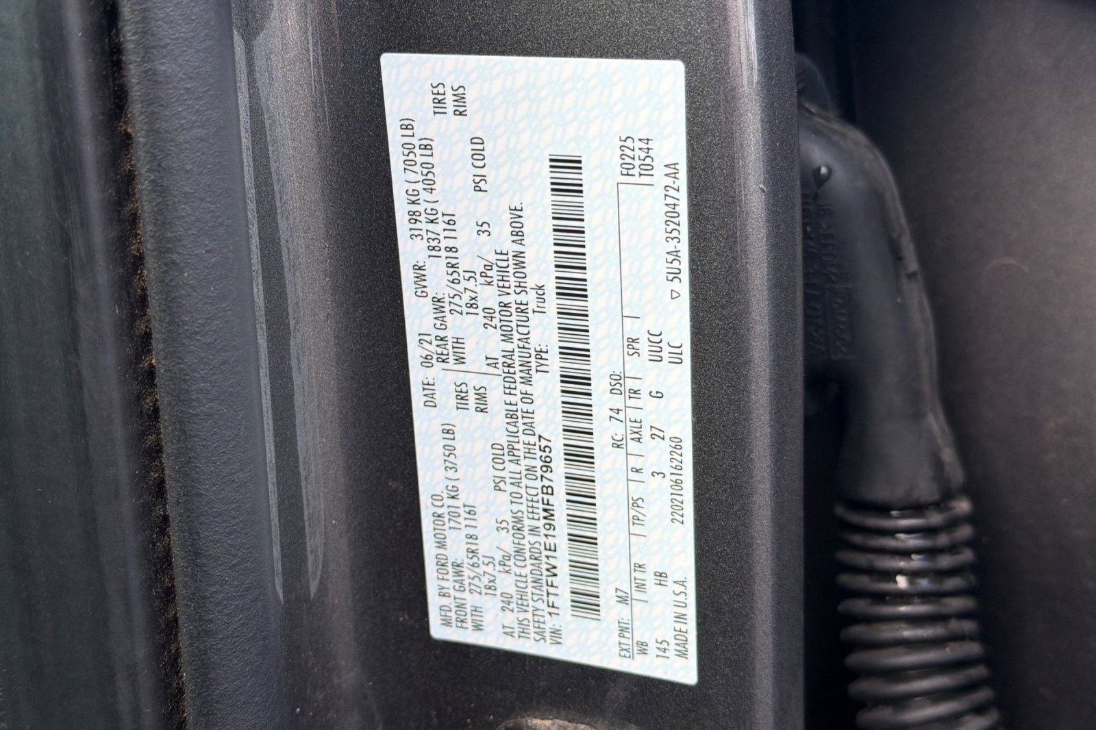 Used 2021 Ford F150 Lariat w/ Equipment Group 502A High image 13