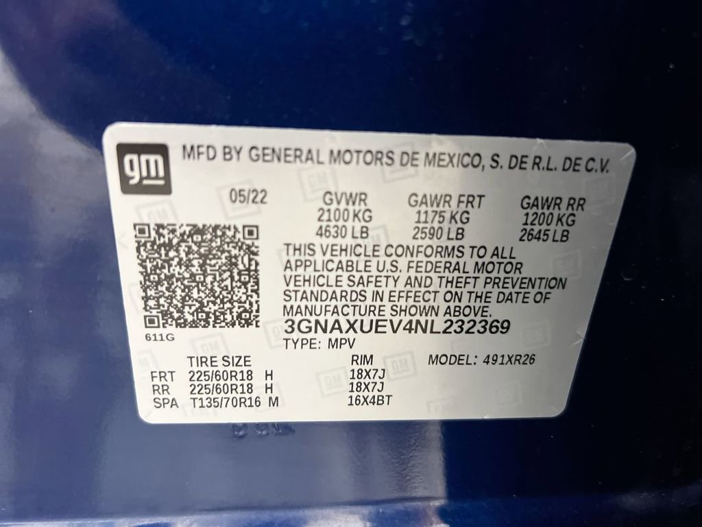 Used 2022 Chevrolet Equinox LT AWD/4WD image 27