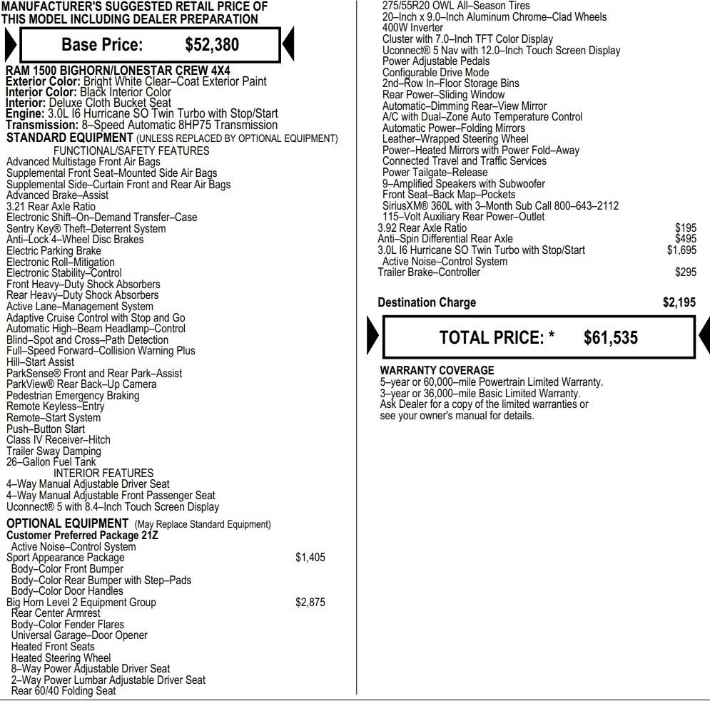 New 2026 RAM 1500 Big Horn image 2