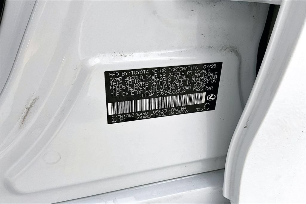 Used 2025 Lexus IS 500 w/ Accessory Package RWD image 42