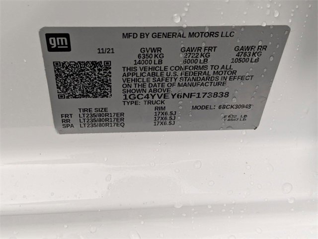 Certified 2022 Chevrolet Silverado 3500 High Country w/ Snow Plow Prep/Camper Package image 71