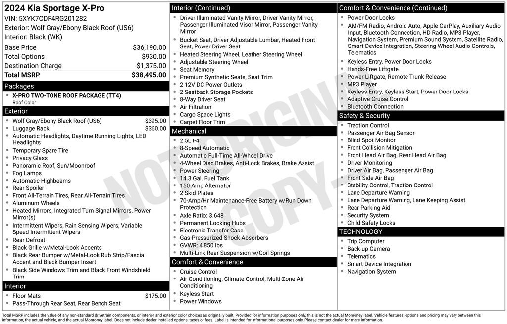 Certified 2024 Kia Sportage X-Pro image 36