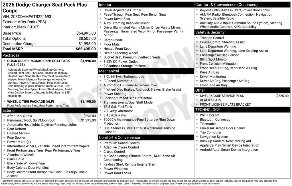 New 2026 Dodge Charger Scat Pack AWD/4WD image 3