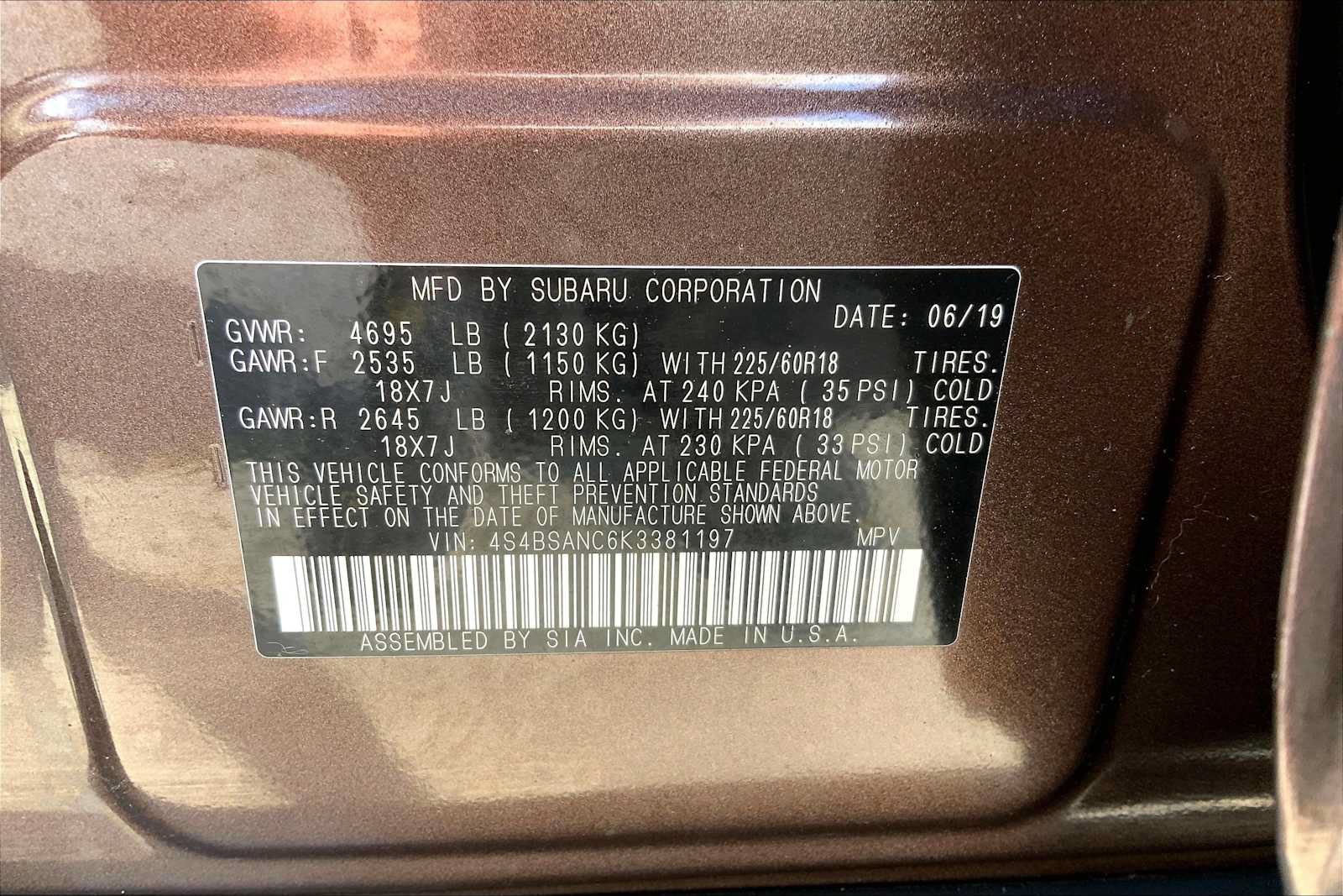 Used 2019 Subaru Outback 2.5i Limited AWD/4WD image 34
