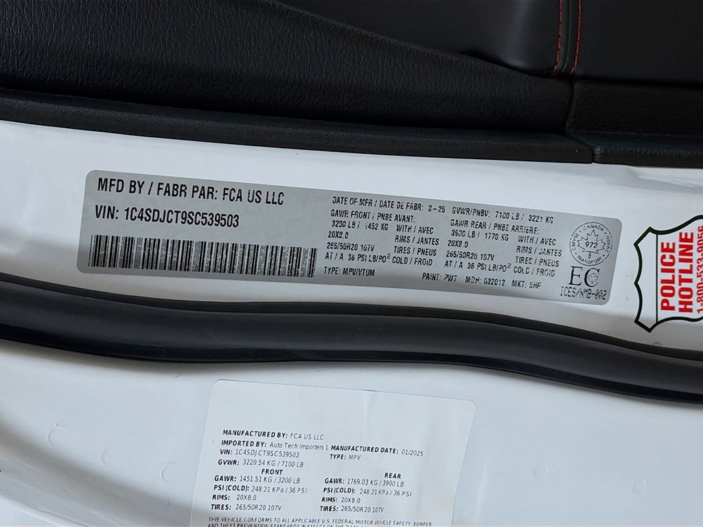 Used 2025 Dodge Durango R/T w/ Blacktop Package AWD/4WD image 48