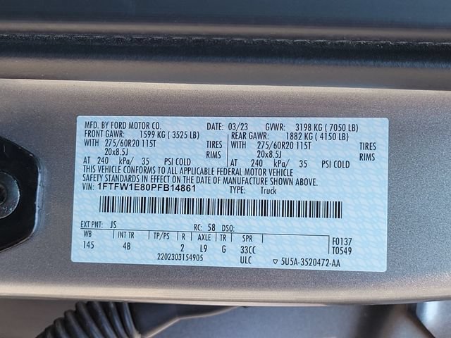 Certified 2023 Ford F150 XLT w/ Equipment Group 302A High AWD/4WD image 19