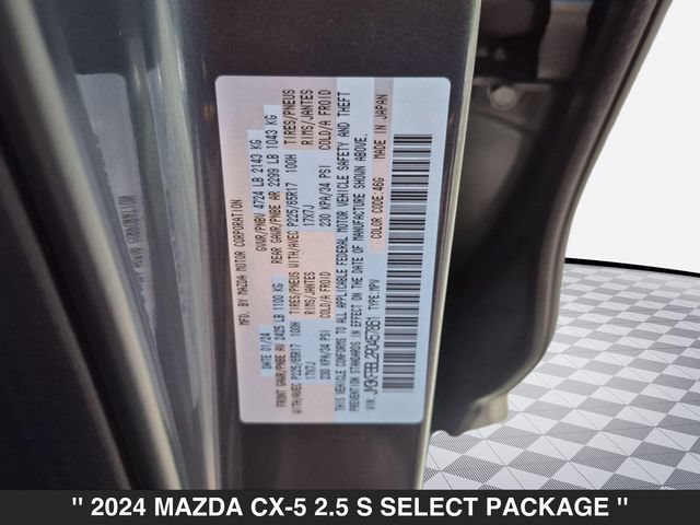 Used 2024 MAZDA CX-5 AWD 2.5 S w/ Select Package image 37