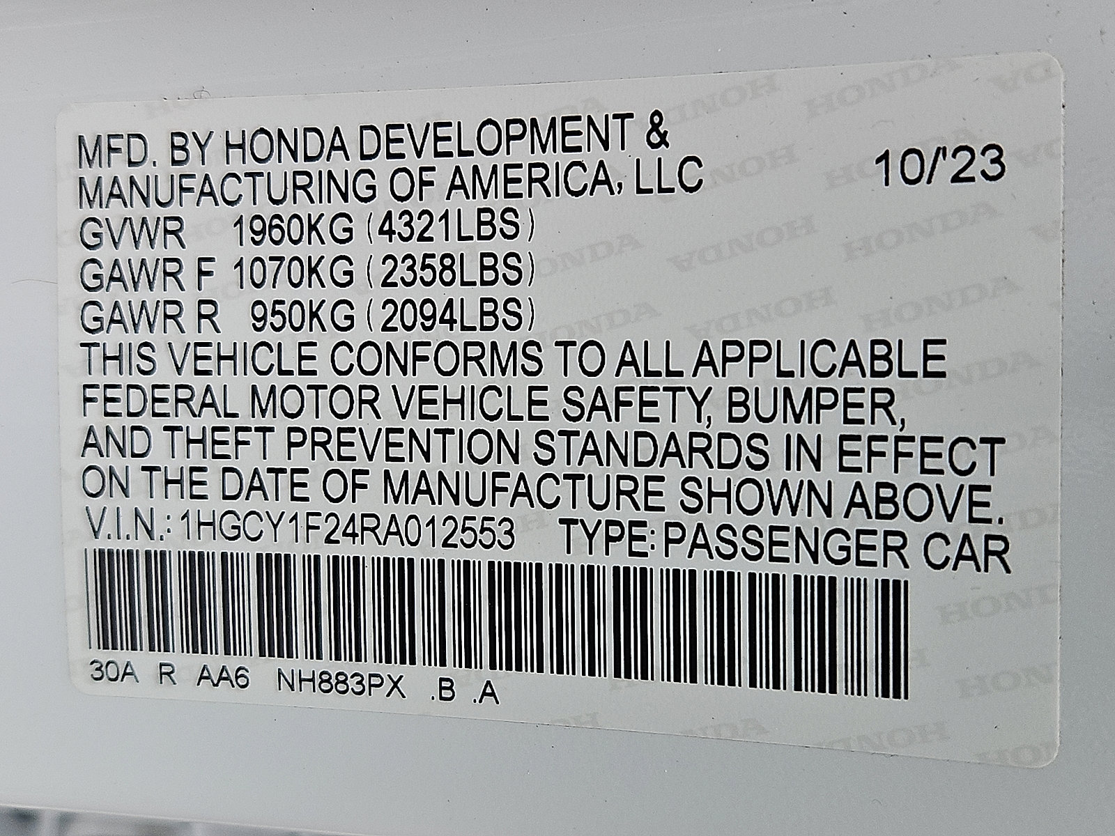 Certified 2024 Honda Accord LX image 25