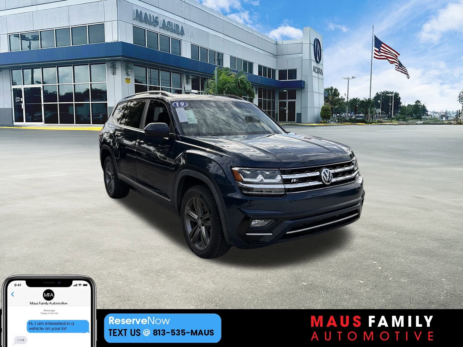 Used 2019 Volkswagen Atlas SE w/ Panoramic Sunroof Package