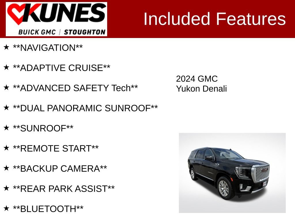 Used 2024 GMC Yukon Denali w/ Max Trailering Package AWD/4WD image 2