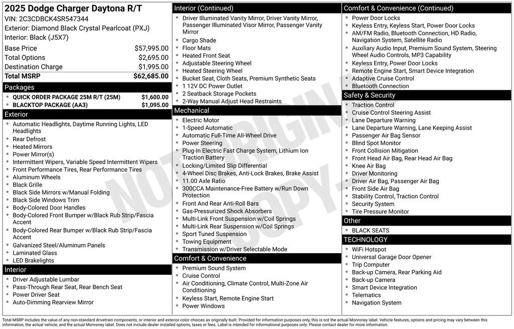 New 2025 Dodge Charger R/T w/ Quick Order Package 25M R/T image 9