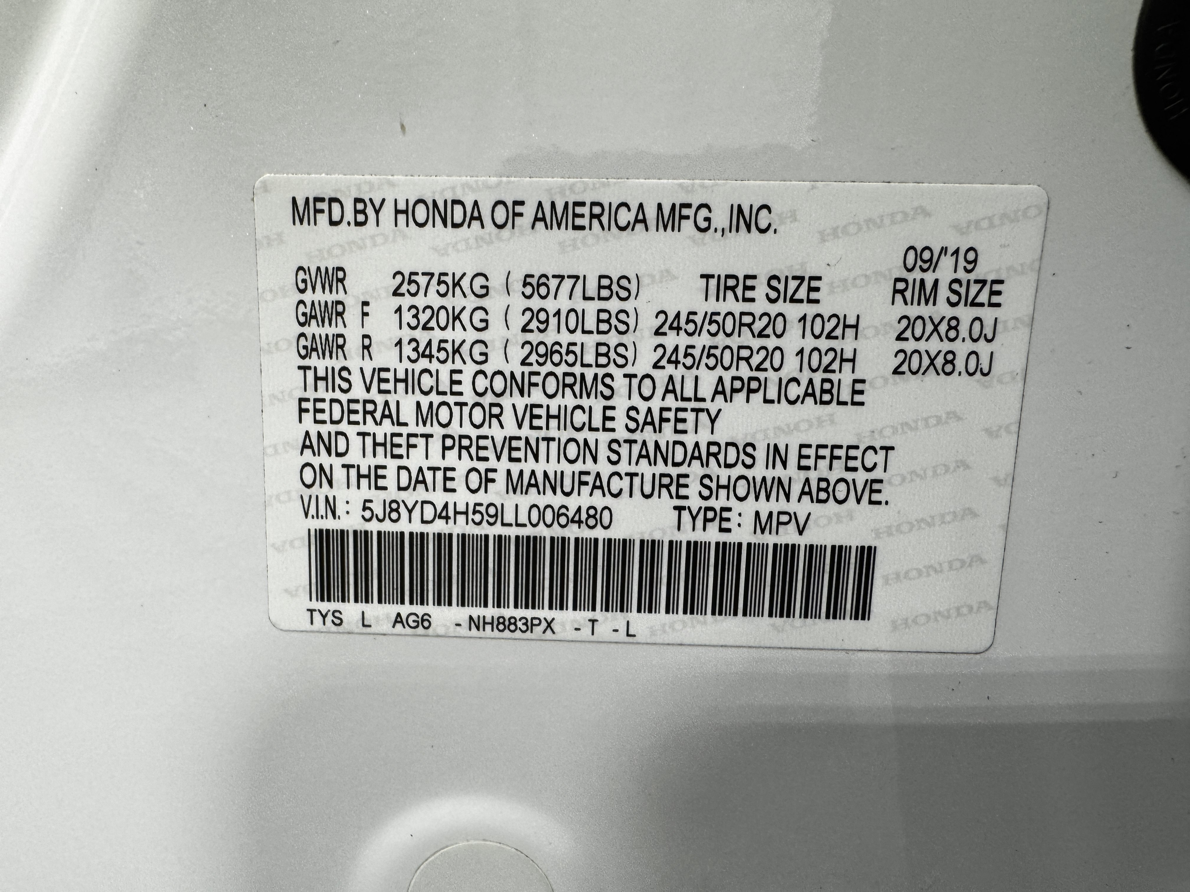 Certified 2020 Acura MDX w/ Technology Package AWD/4WD image 43