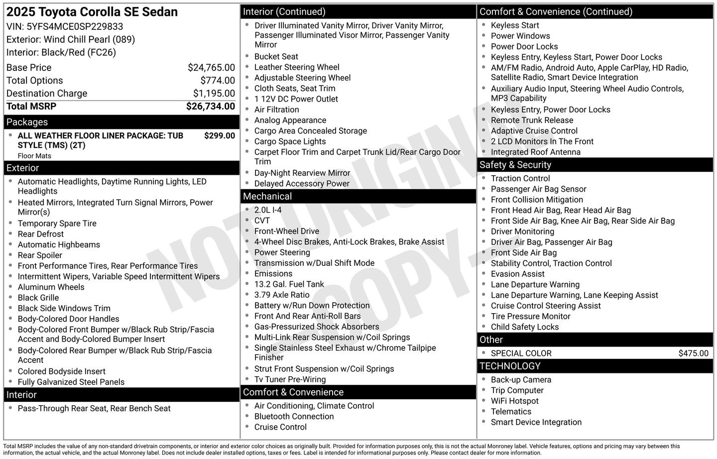 Certified 2025 Toyota Corolla SE image 26