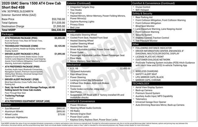 Used 2020 GMC Sierra 1500 AT4 w/ AT4 Premium Package image 7