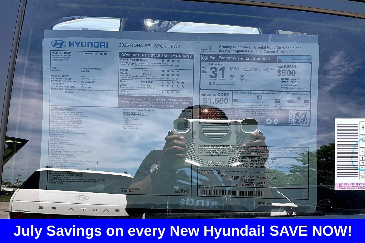 New 2026 Hyundai Kona SEL Sport FWD image 17