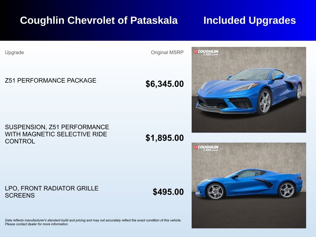 Used 2024 Chevrolet Corvette Stingray Coupe w/ Z51 Performance Package RWD image 3