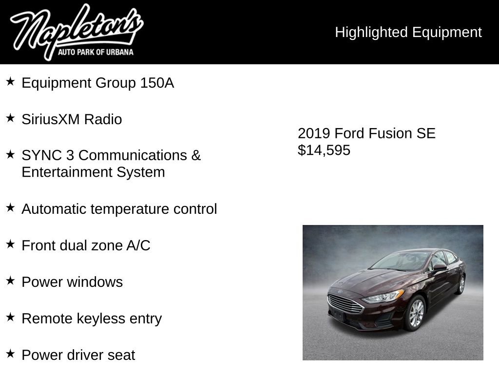 Used 2019 Ford Fusion SE image 3